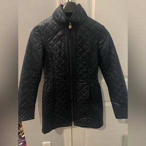 Laundry by Shelli Segal Navy Blue Quilted Puffer Jacket